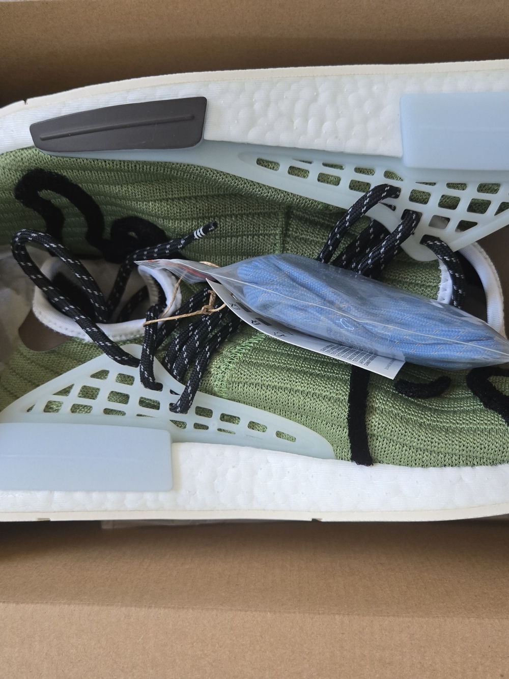 Adidas Hu Pharrell x Bbc Dog Men's Knit Slip-On Sneakers- Size 11.5 - Picture 7 of 10